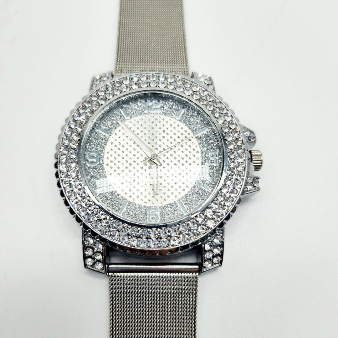 Moissanite 25.94 CT Round Cut Diamond Art Nouveau Watch
