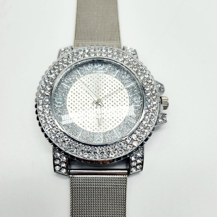 Moissanite 25.94 CT Round Cut Diamond Art Nouveau Watch