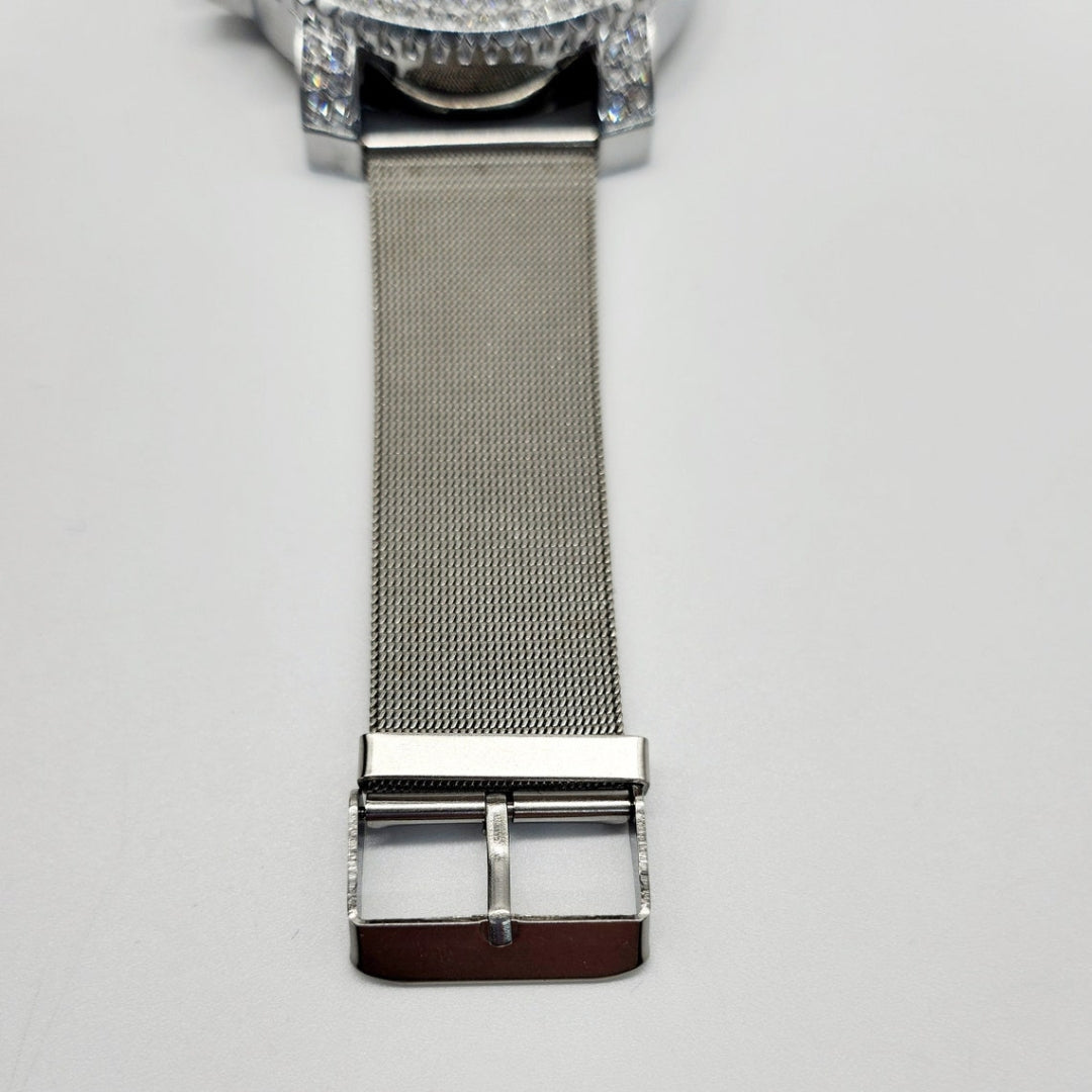 Moissanite 25.94 CT Round Cut Diamond Art Nouveau Watch