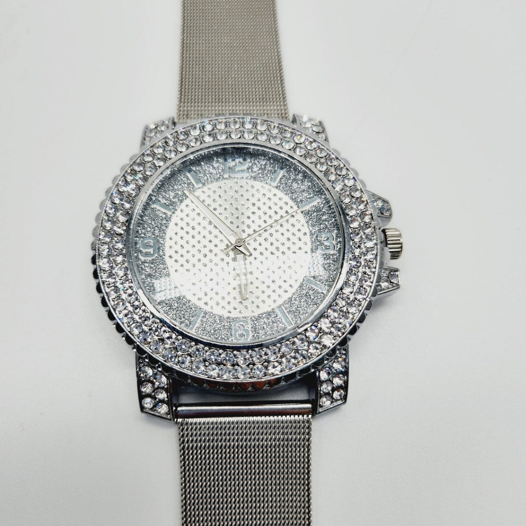 Moissanite 25.94 CT Round Cut Diamond Art Nouveau Watch
