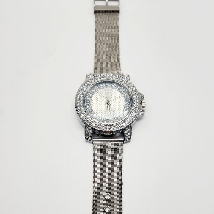 Moissanite 25.94 CT Round Cut Diamond Art Nouveau Watch