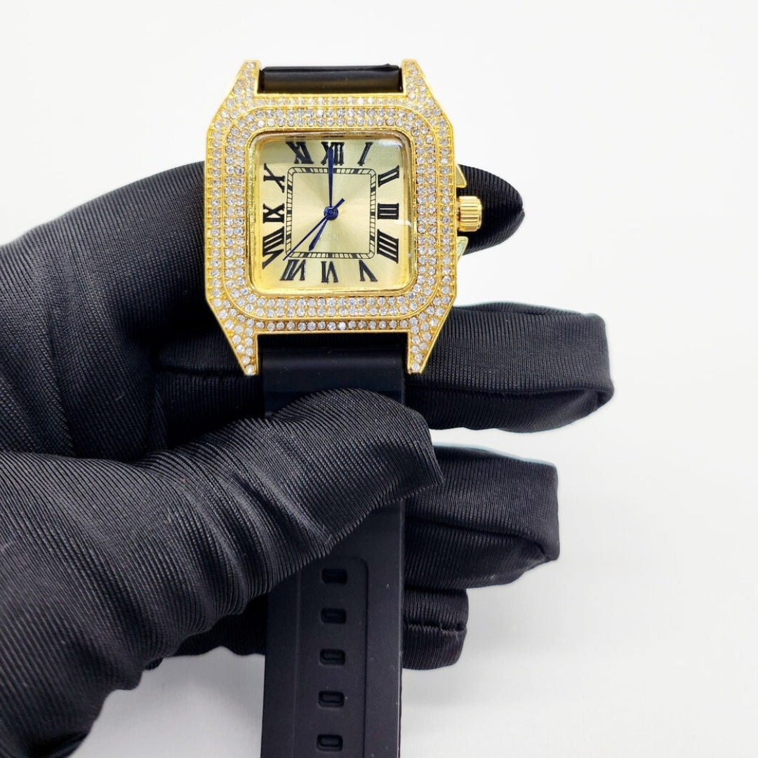 Moissanite 28.94 CT Round Cut Diamond Victorian Watch