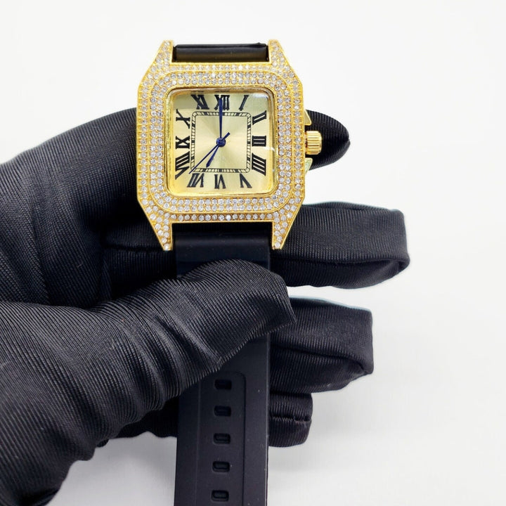 Moissanite 28.94 CT Round Cut Diamond Victorian Watch