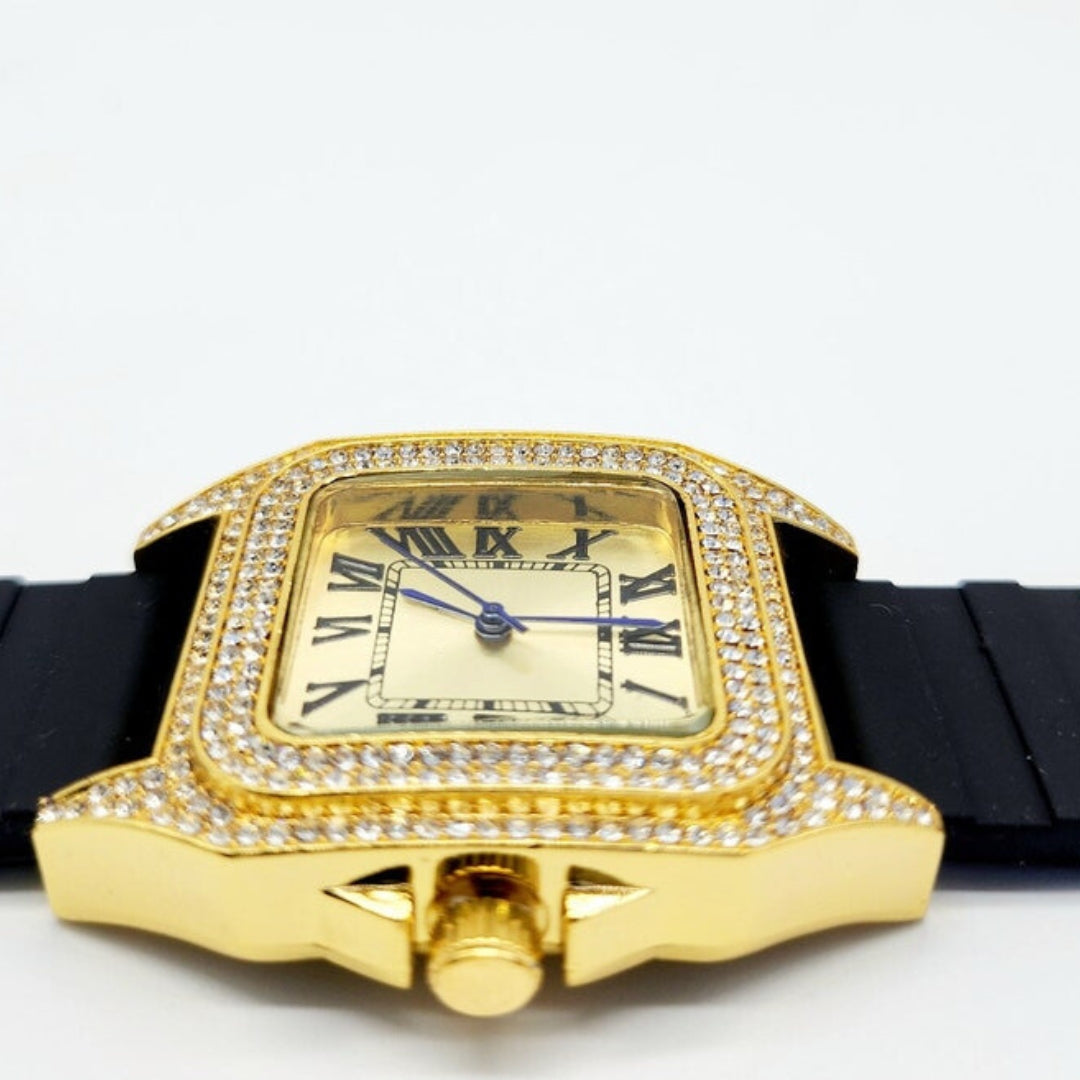 Moissanite 28.94 CT Round Cut Diamond Victorian Watch