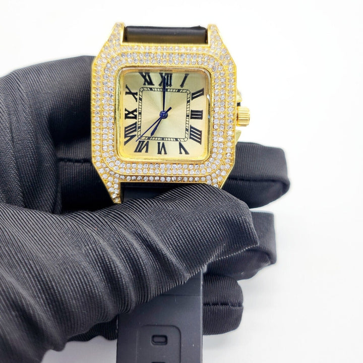 Moissanite 28.94 CT Round Cut Diamond Victorian Watch