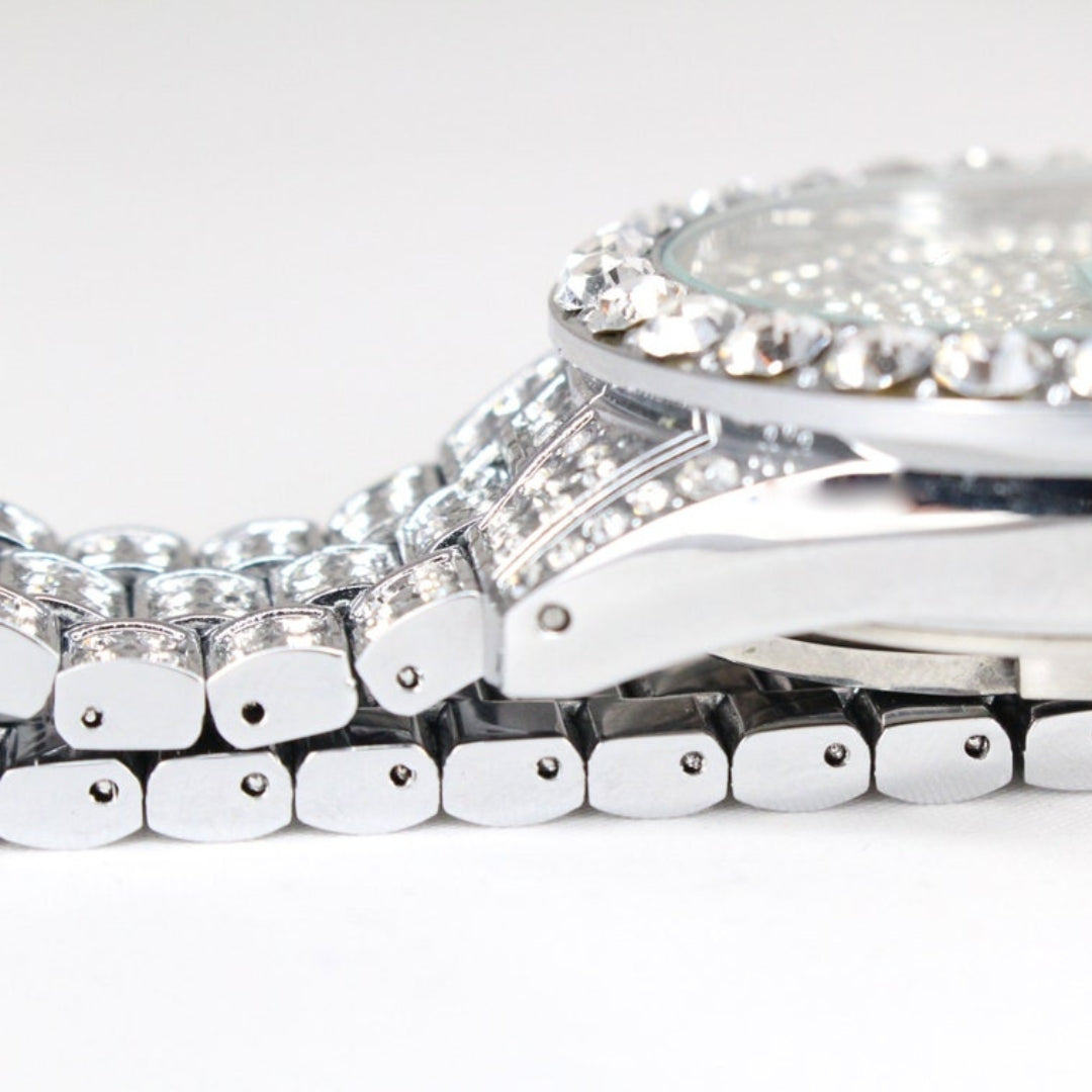 Moissanite 42.31 CT Round Cut Diamond Art Deco Watch