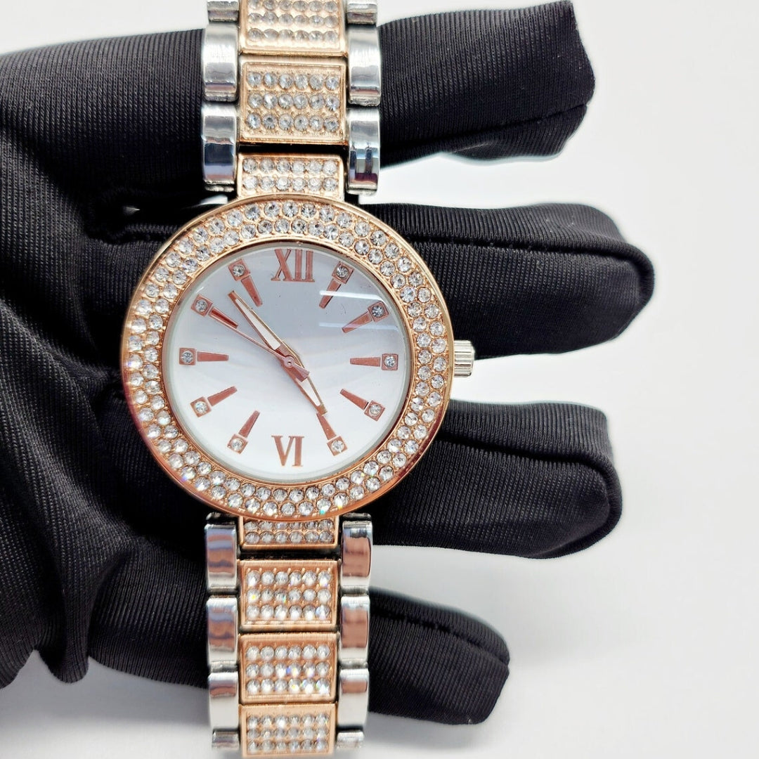 Moissanite 36.84 CT Round Cut Diamond Minimalist Watch