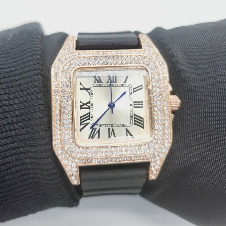 Moissanite 19.65 CT Round Cut Diamond Boho & Hippie Watch