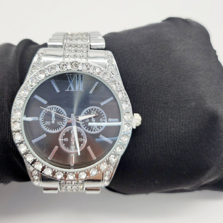 Moissanite 34.64 CT Round Cut Diamond Celtic Watch