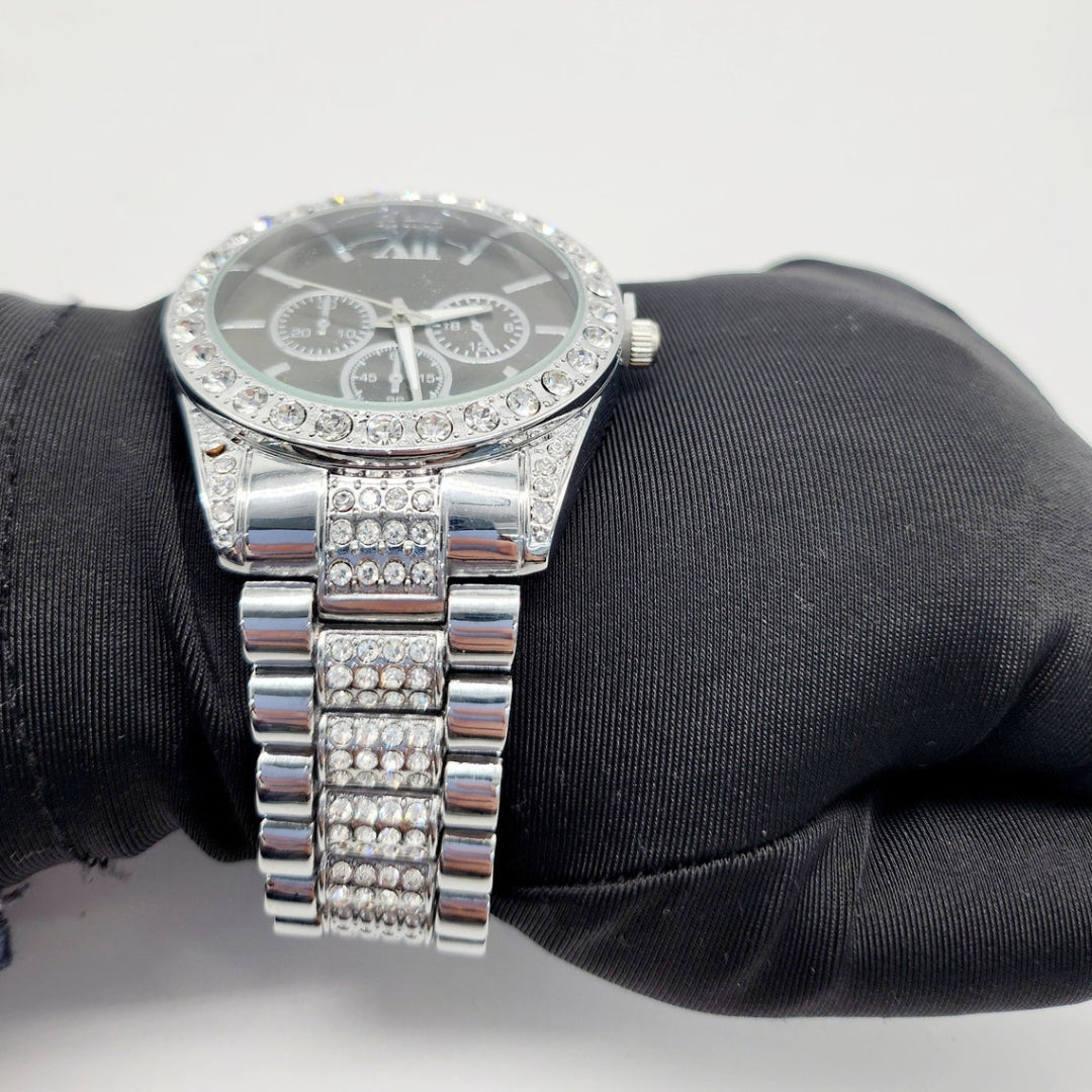 Moissanite 34.64 CT Round Cut Diamond Celtic Watch