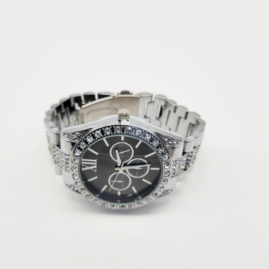 Moissanite 34.64 CT Round Cut Diamond Celtic Watch