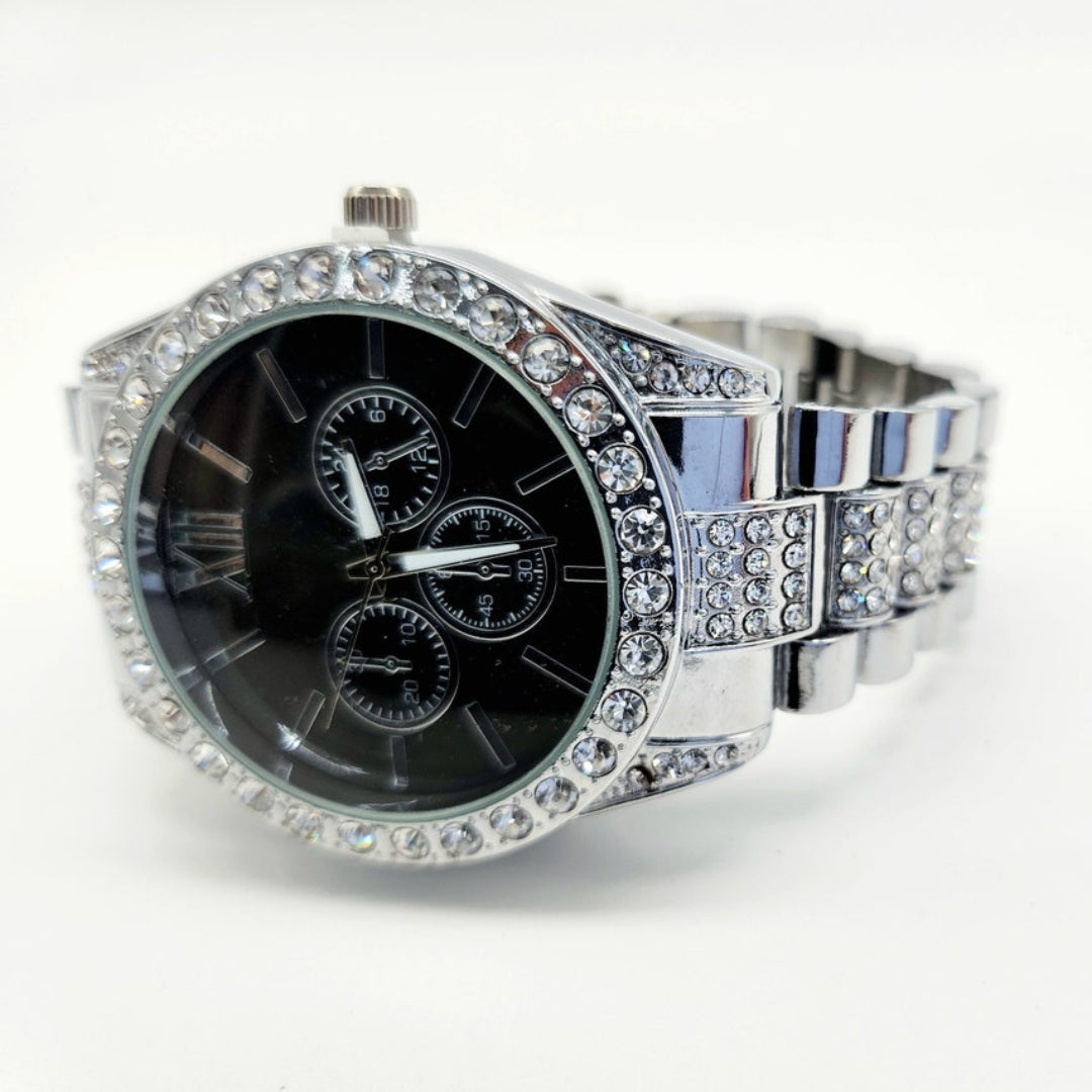 Moissanite 34.64 CT Round Cut Diamond Celtic Watch