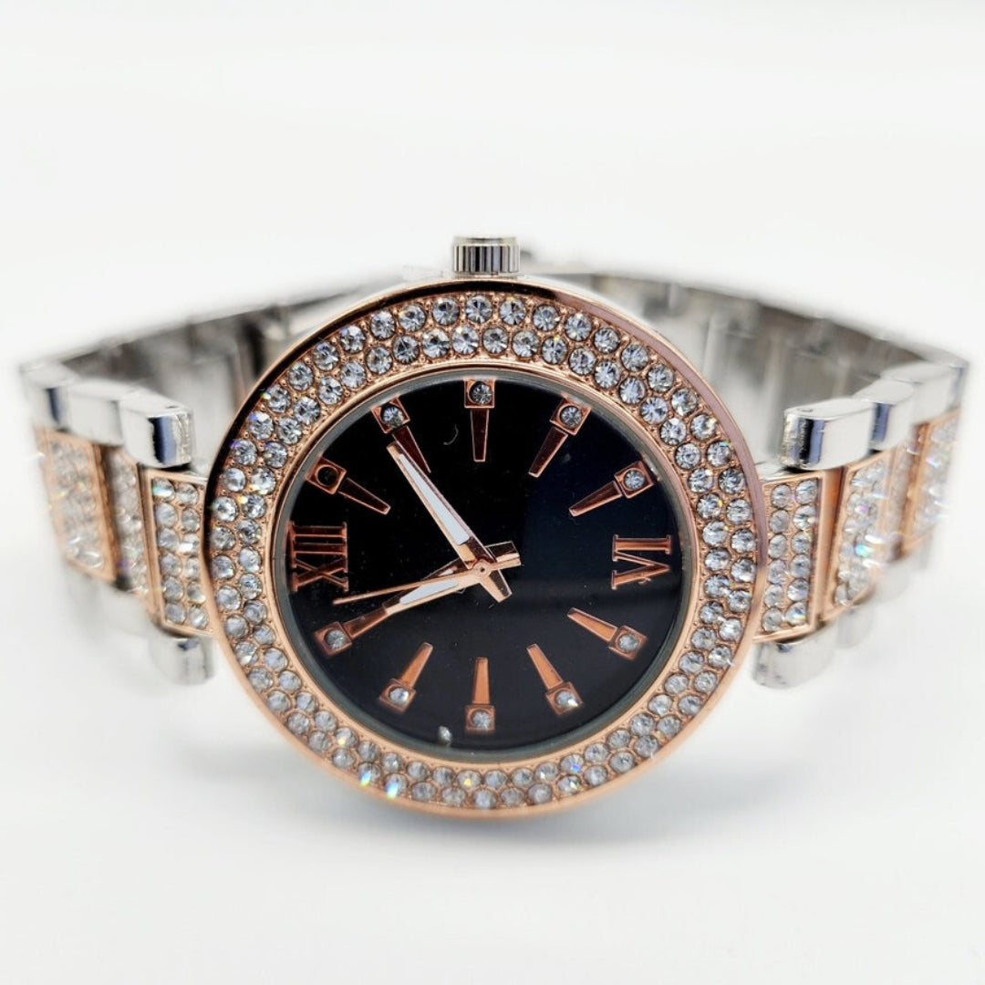 Moissanite 39.18 CT Round Cut Diamond Art Nouveau Watch