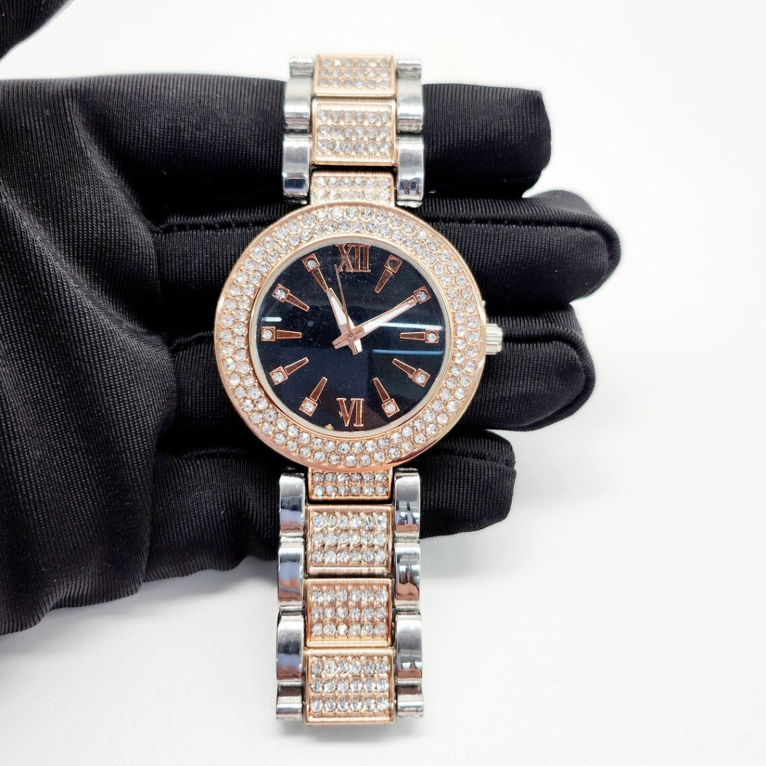 Moissanite 39.18 CT Round Cut Diamond Art Nouveau Watch