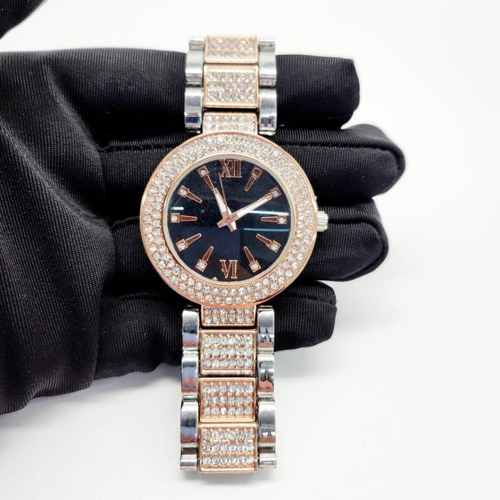 Moissanite 39.18 CT Round Cut Diamond Art Nouveau Watch