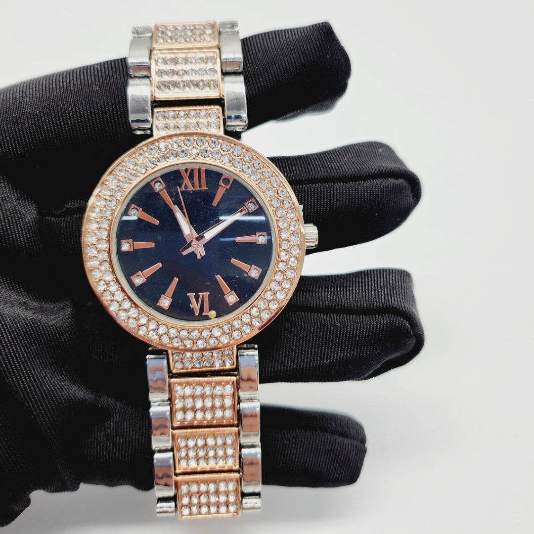 Moissanite 39.18 CT Round Cut Diamond Art Nouveau Watch