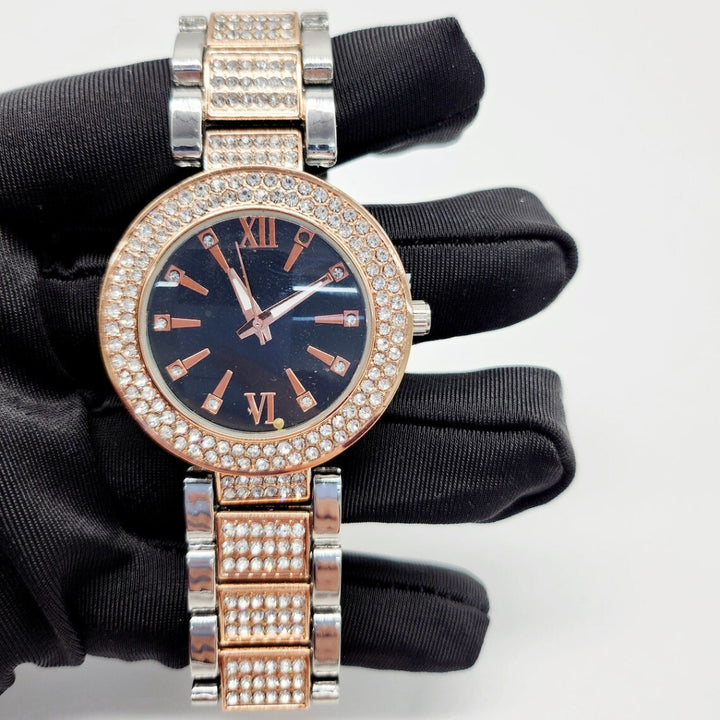 Moissanite 39.18 CT Round Cut Diamond Art Nouveau Watch