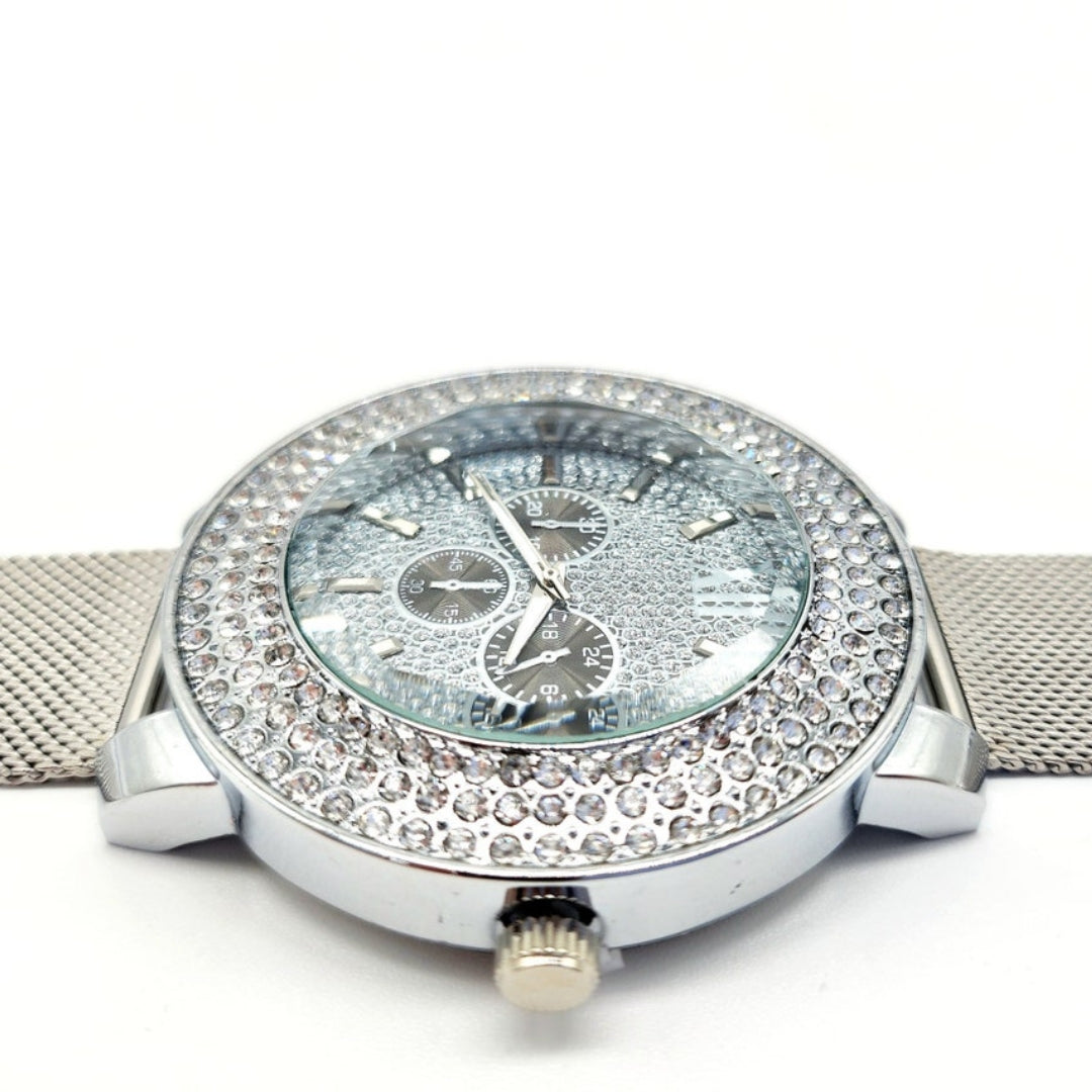 Moissanite 31.67 CT Round Cut Diamond Avant Garde Watch