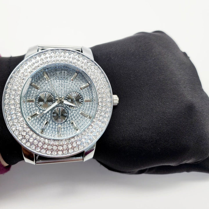 Moissanite 31.67 CT Round Cut Diamond Avant Garde Watch