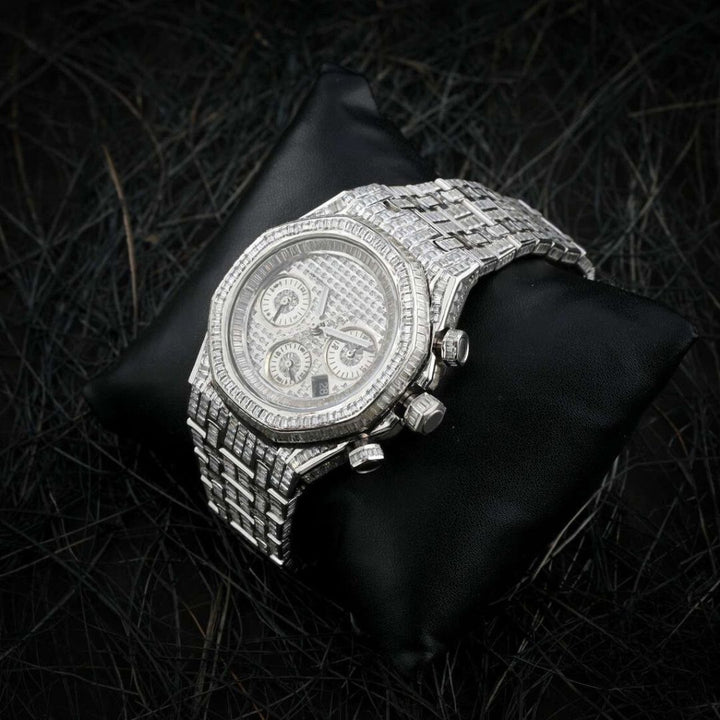 Moissanite  33.92 CT Baguette Cut Diamond Boho & Hippie Watch