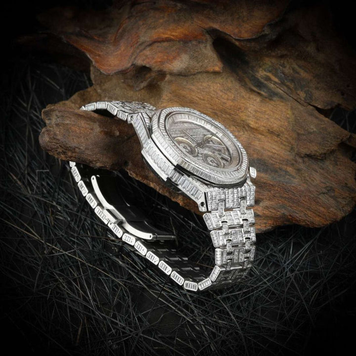 Moissanite  33.92 CT Baguette Cut Diamond Boho & Hippie Watch