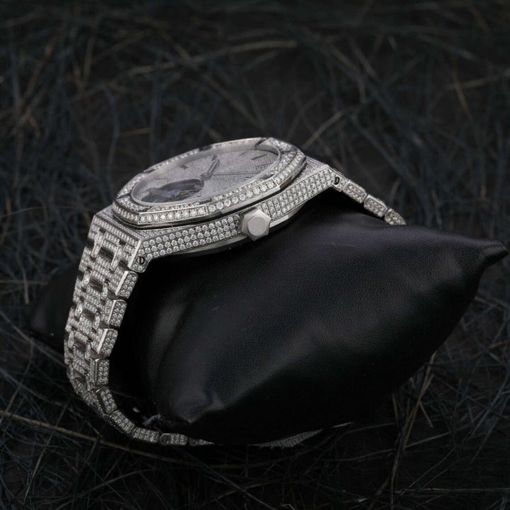 Moissanite 36.42 CT Round Cut Diamond Edwardian Watch