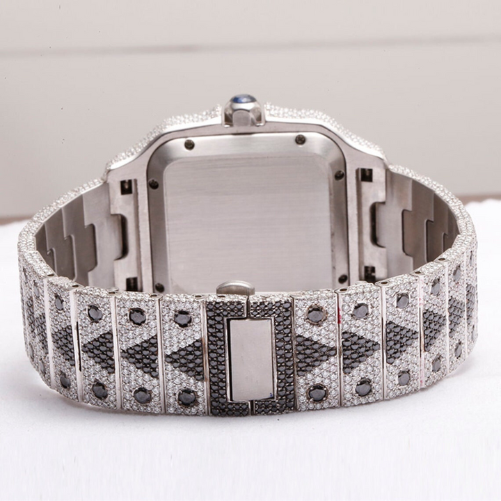 Moissanite  38.76 CT Round Cut Diamond Avant Garde Watch