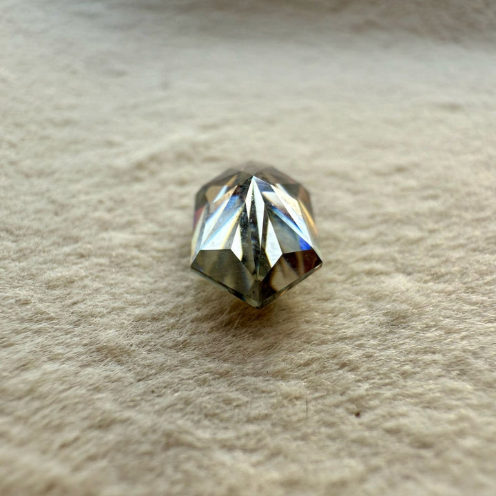 Moissanite 2.44 CT Hexagon Loose Diamond