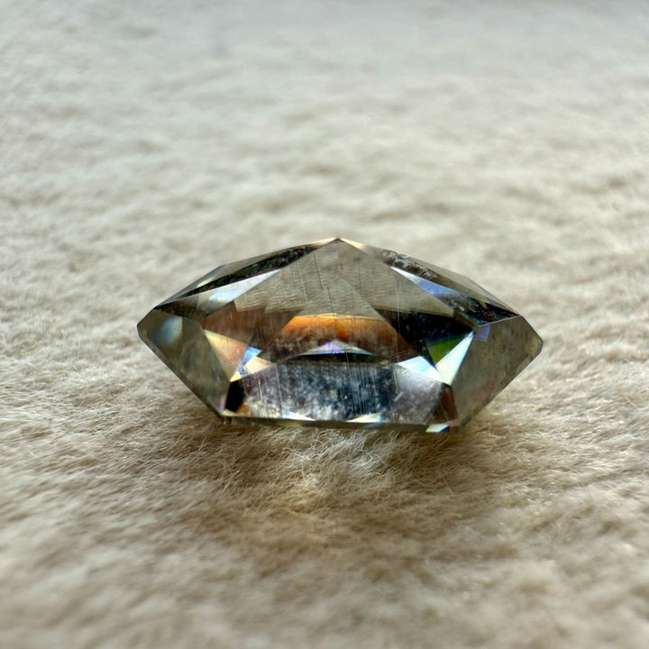 Moissanite 2.44 CT Hexagon Loose Diamond