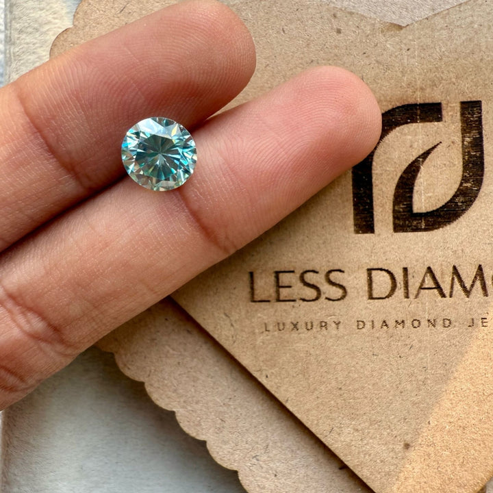 Moissanite 2.52 CT Round Loose Diamond