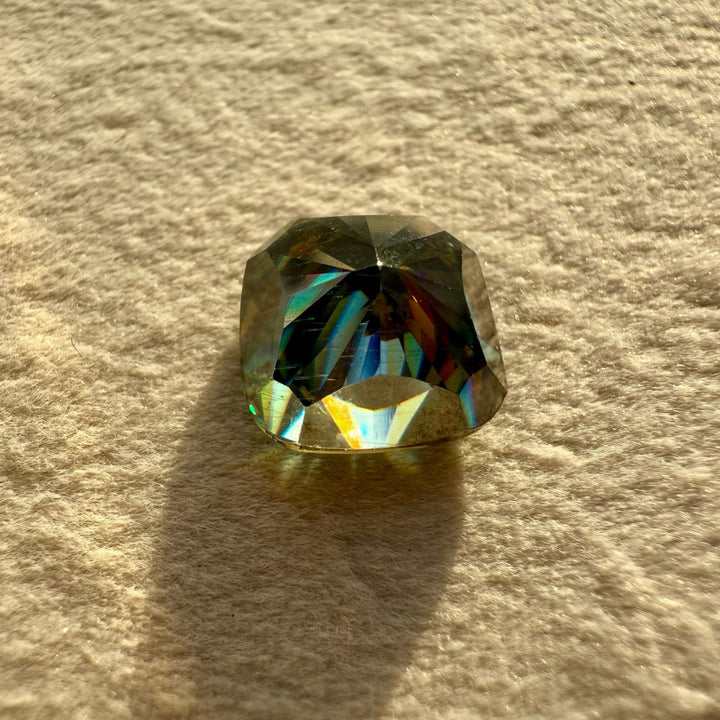 Moissanite 3.81 CT Cushion Loose Diamond