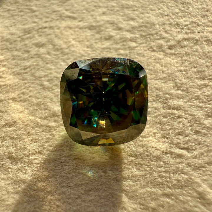 Moissanite 3.81 CT Cushion Loose Diamond