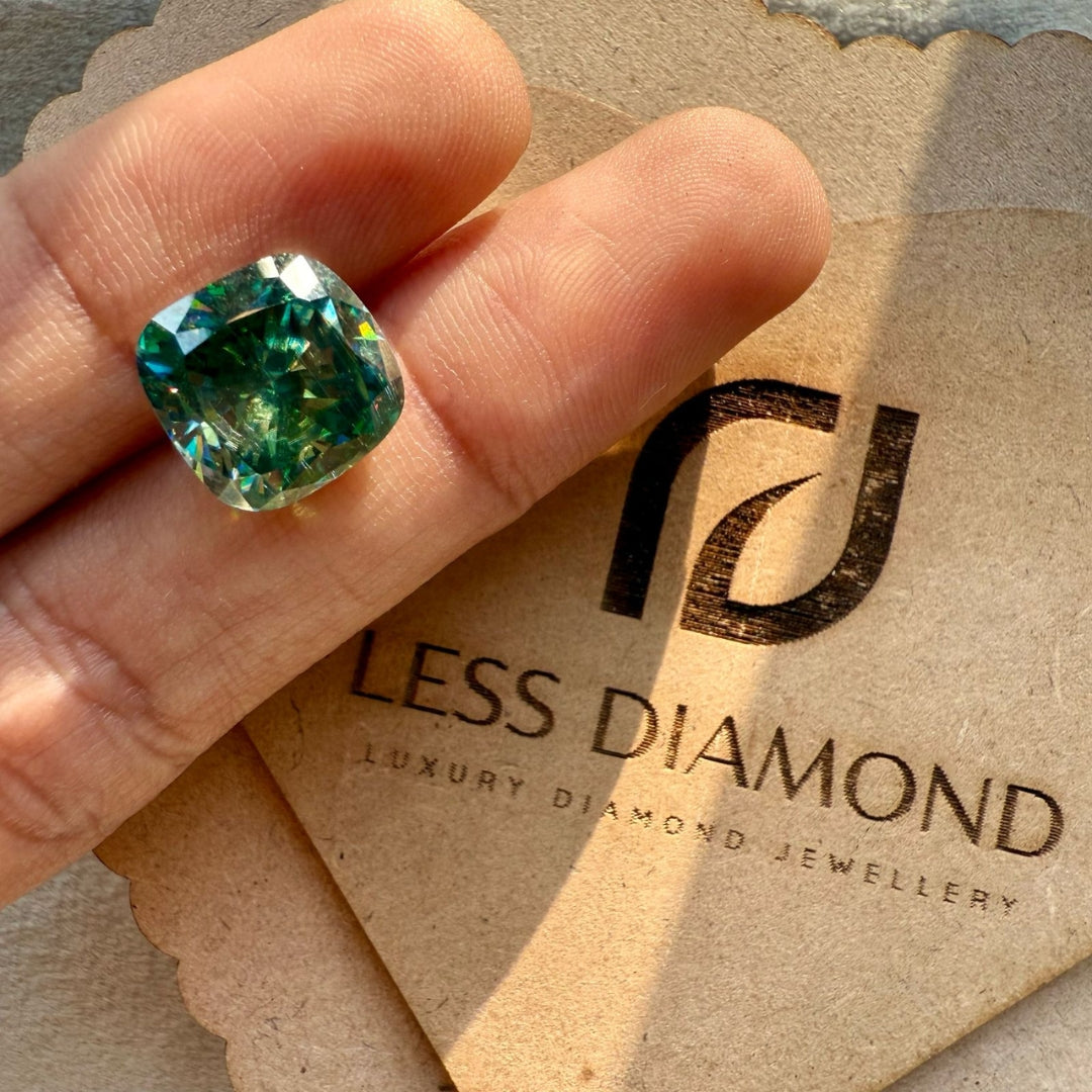Moissanite 3.81 CT Cushion Loose Diamond