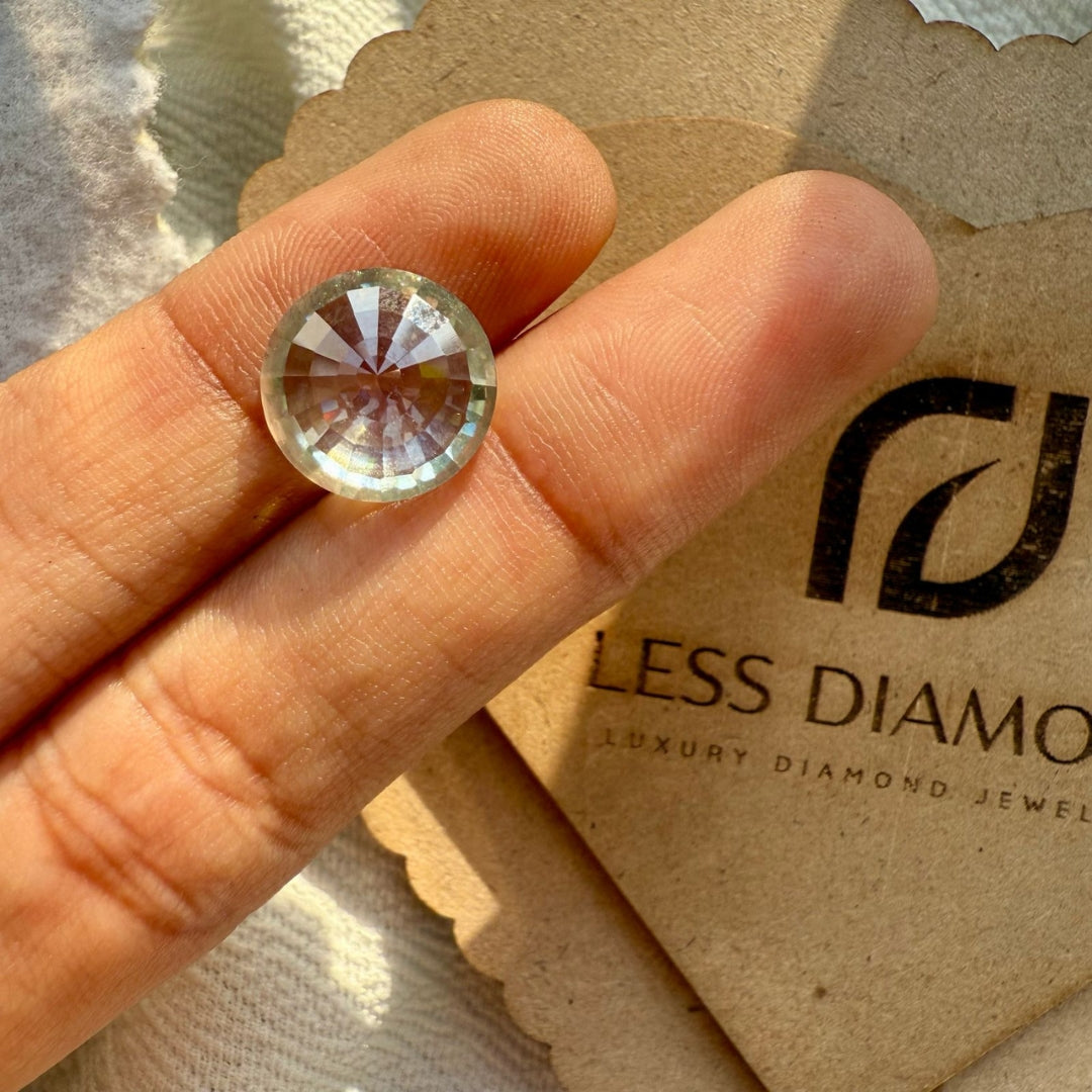 Moissanite 2.97 CT Round Loose Diamond