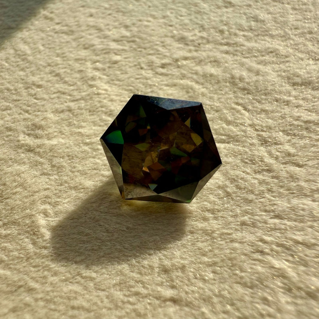 Moissanite 3.45 CT Hexagon Loose Diamond