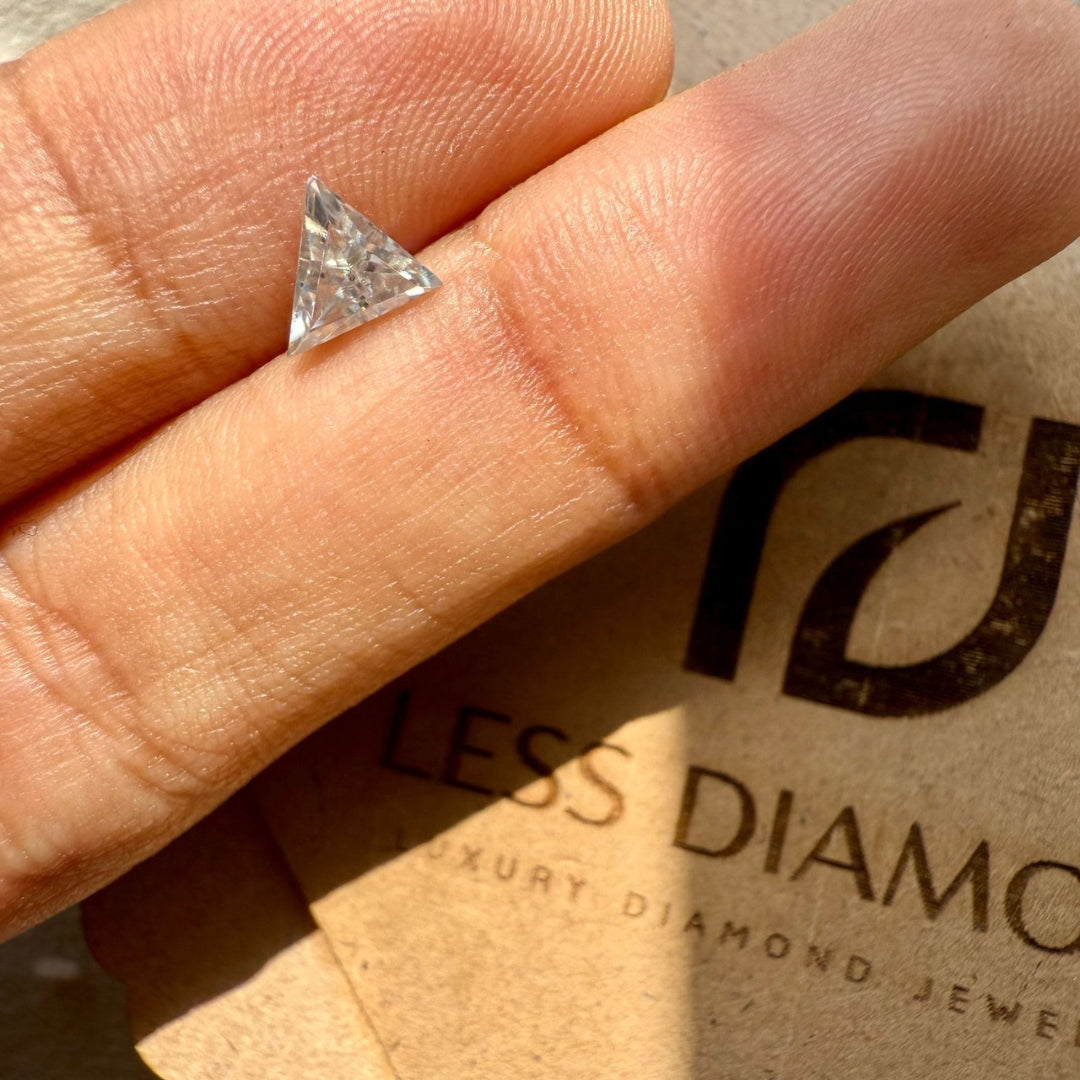 Moissanite CT Triangle Loose Diamond
