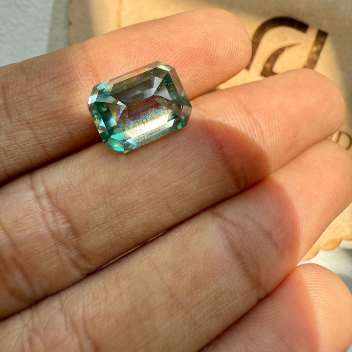 Moissanite 4.25 CT Emerald Loose Diamond