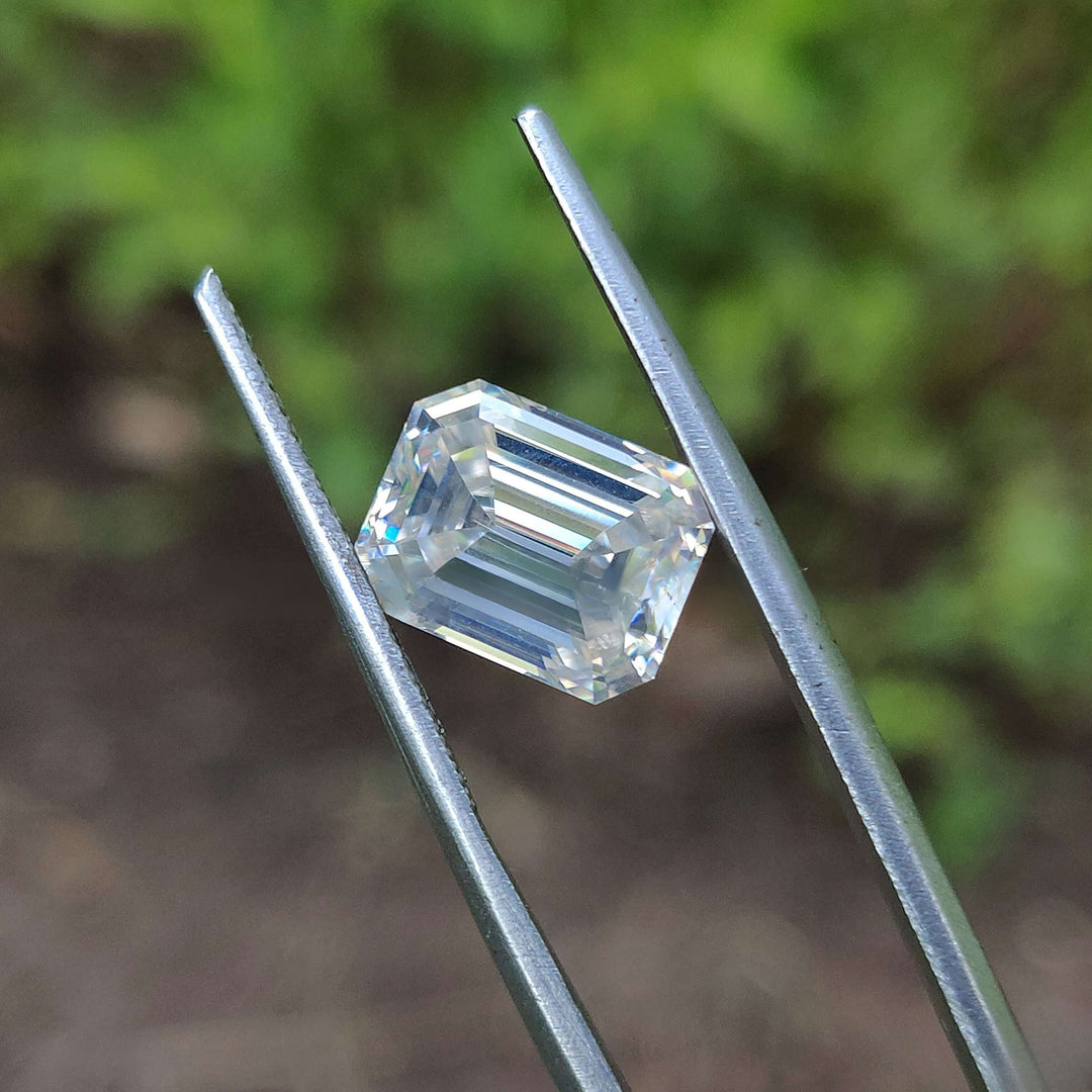 Moissanite 3.80 CT Emerald Loose Diamond