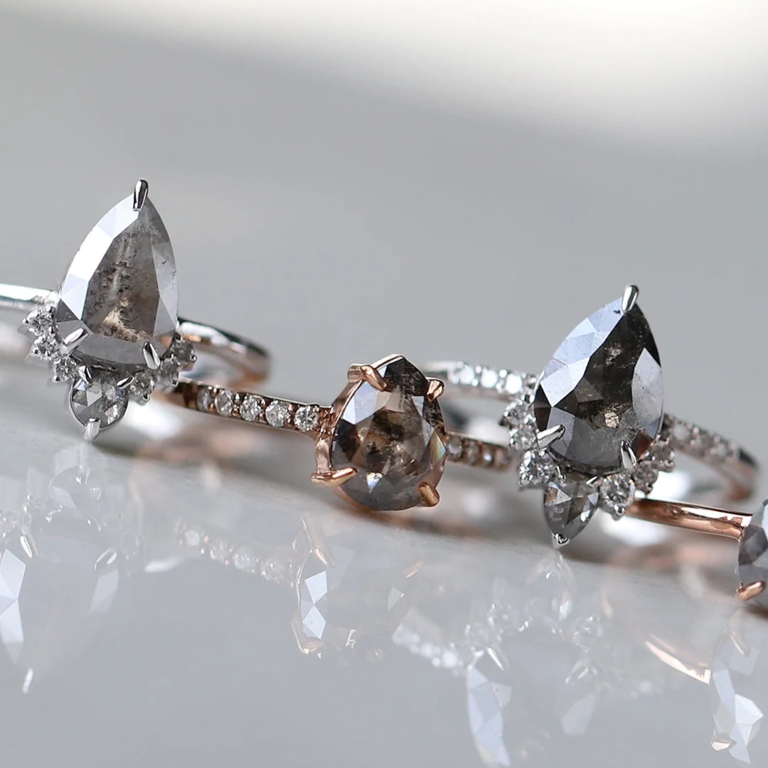 Elevate Your Wedding Look with Salt & Pepper Diamond Jewelry
