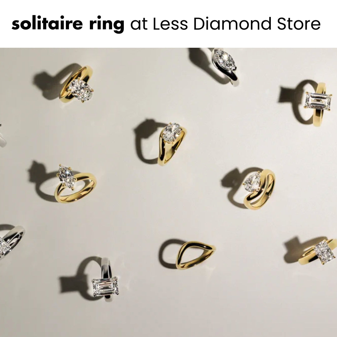 Find Your Perfect Moissanite Diamond Solitaire Ring at Less Diamond Store