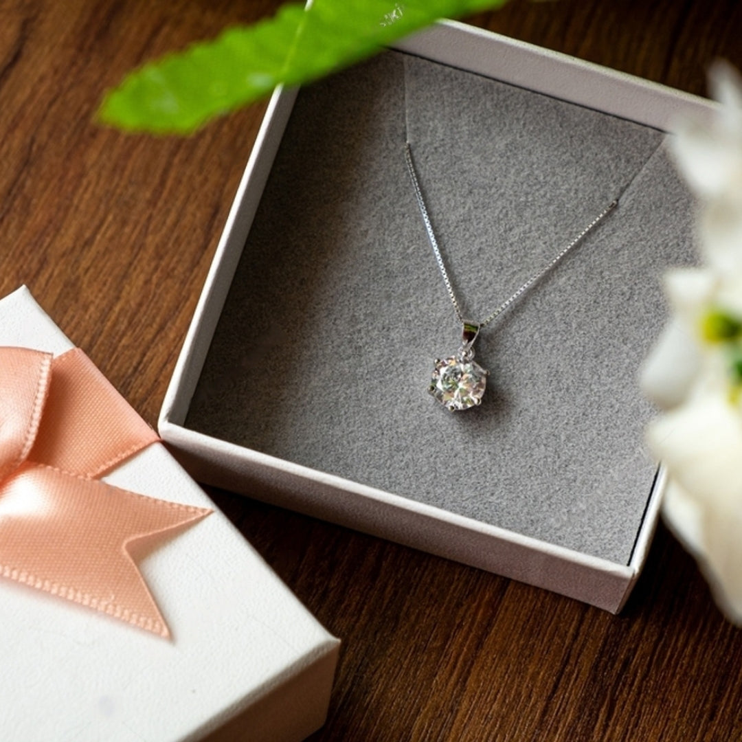 Sparkle Sustainably With a Moissanite Diamond Pendant & Necklace