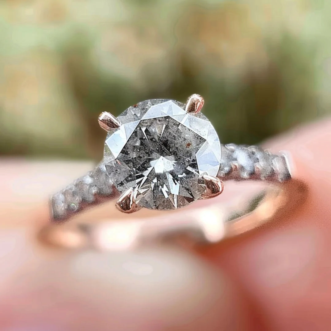 The Art Of Handcrafted Salt and Pepper Diamond Jewelry