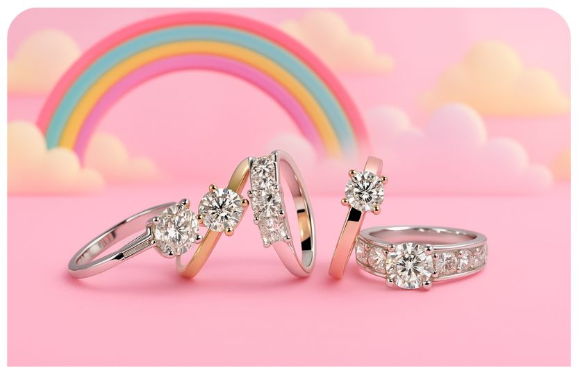 Moissanite Ring by Style