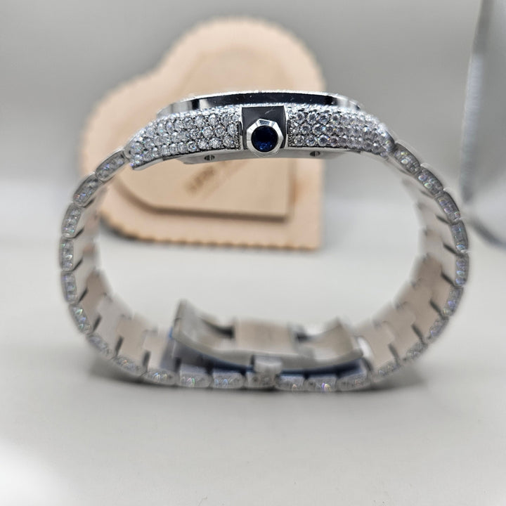 Cartier Santos Arabic Moissanite Watch