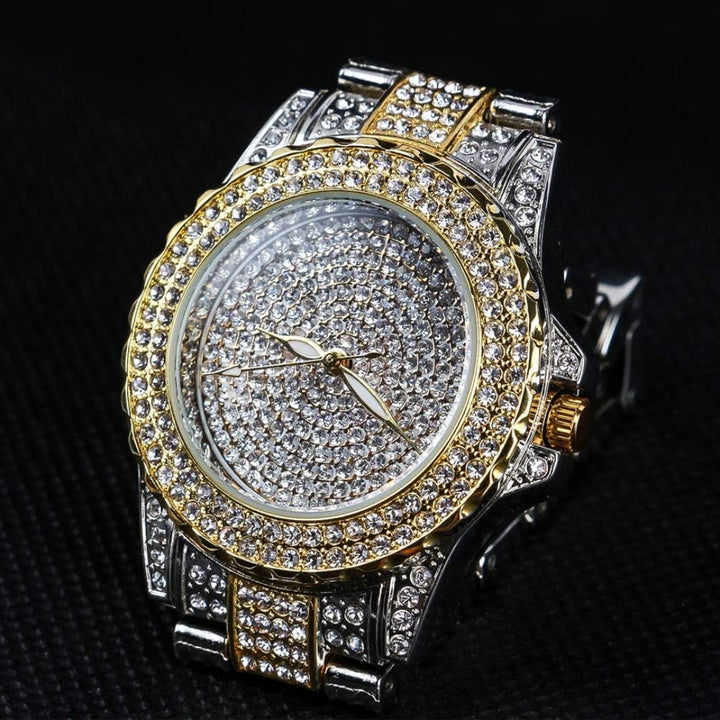 Moissanite 43.00 CT Round Cut Diamond Art Deco Watch Jewel Carts