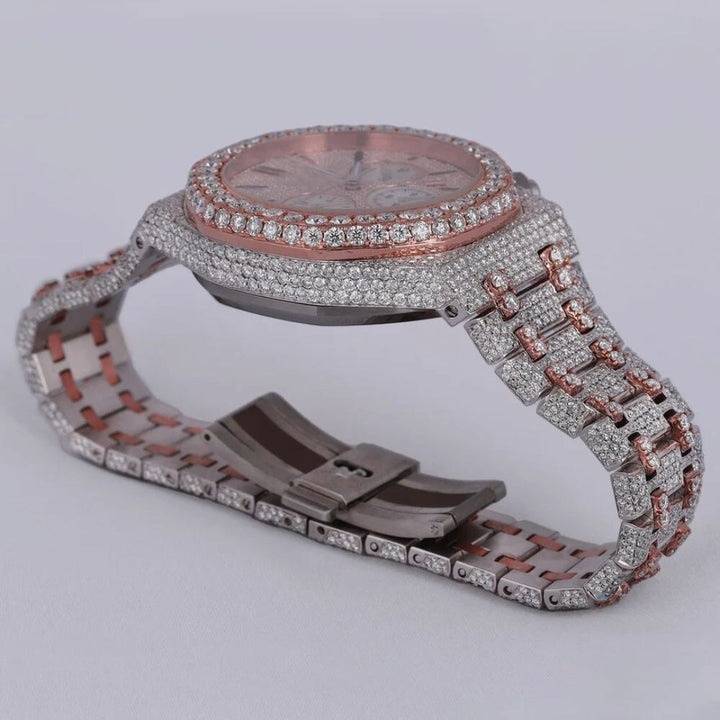 Moissanite 50.50 CT Round Cut Diamond Victorian Watch Jewel Carts