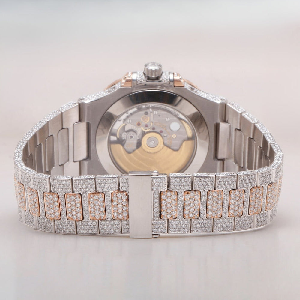Moissanite 56.40 CT Round Cut Diamond Minimalist Watch Jewel Carts
