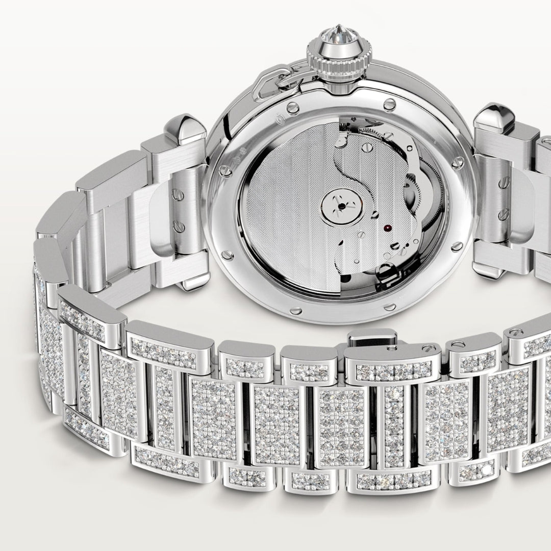Moissanite 76.40 CT Round Cut Diamond Gothic Watch Jewel Carts