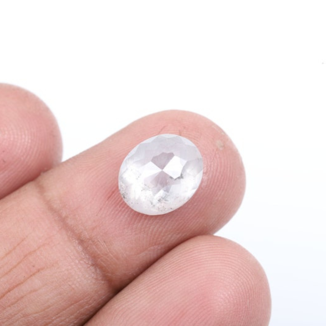 Natural Salt and Pepper 3.90 CT Oval Loose Diamond