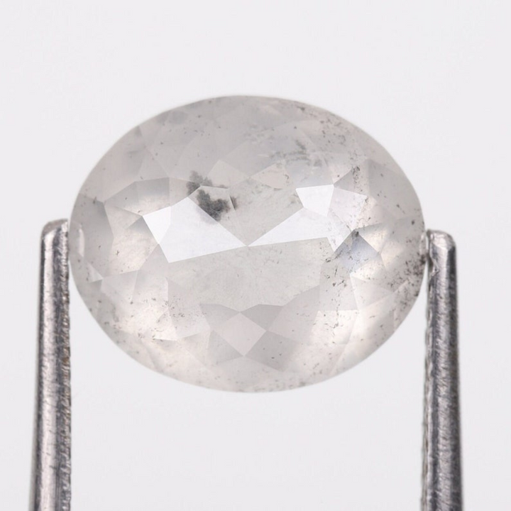 Natural Salt and Pepper 3.90 CT Oval Loose Diamond